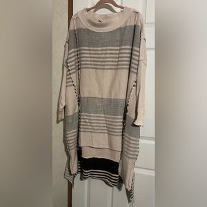 Free People Off the Shelf Maxi Top NWT Mauve/Chalk Oversized size S $228